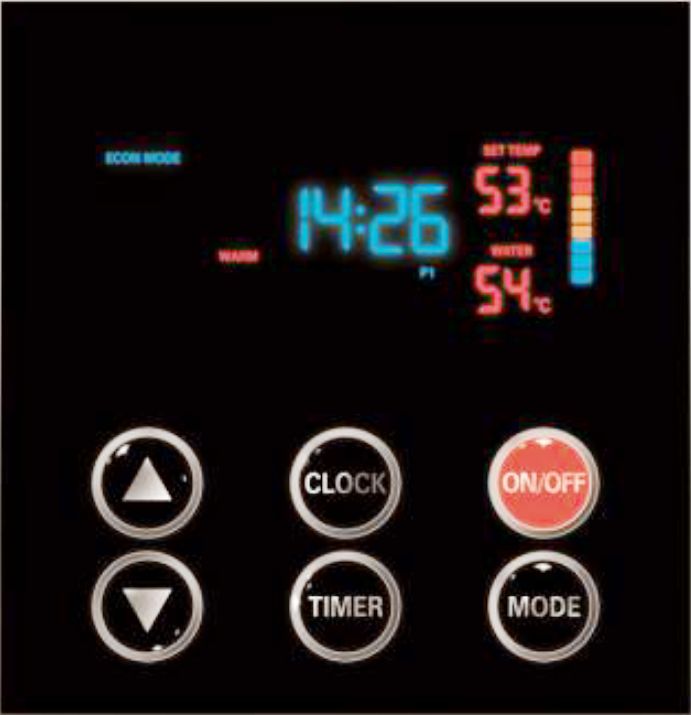 Ekran sterownika pompy ciepła PROSAT K Sterownik PROSAT K